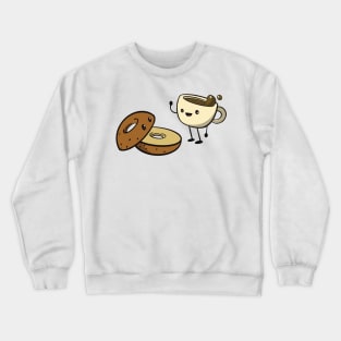 Coffee and Bagel Unite Crewneck Sweatshirt